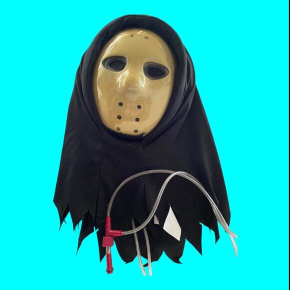 Halloween Friday The 13th Jason Type Mask w Leads No Pump Selling As Mask Only - Picture 3 of 8